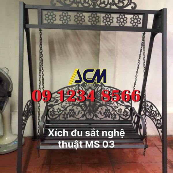 xich du sat nghe thuat ms03 600x600 - Xích đu sắt nghệ thuật MS03