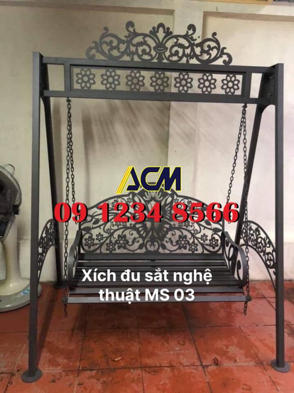 xich du sat nghe thuat ms03 600x800 - Xích đu sắt nghệ thuật MS03